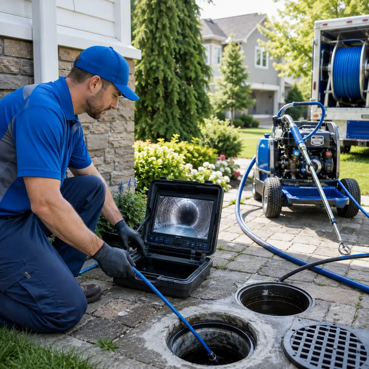 Outdoor drain cleaning professionals serving West Boothbay Harbor, ME